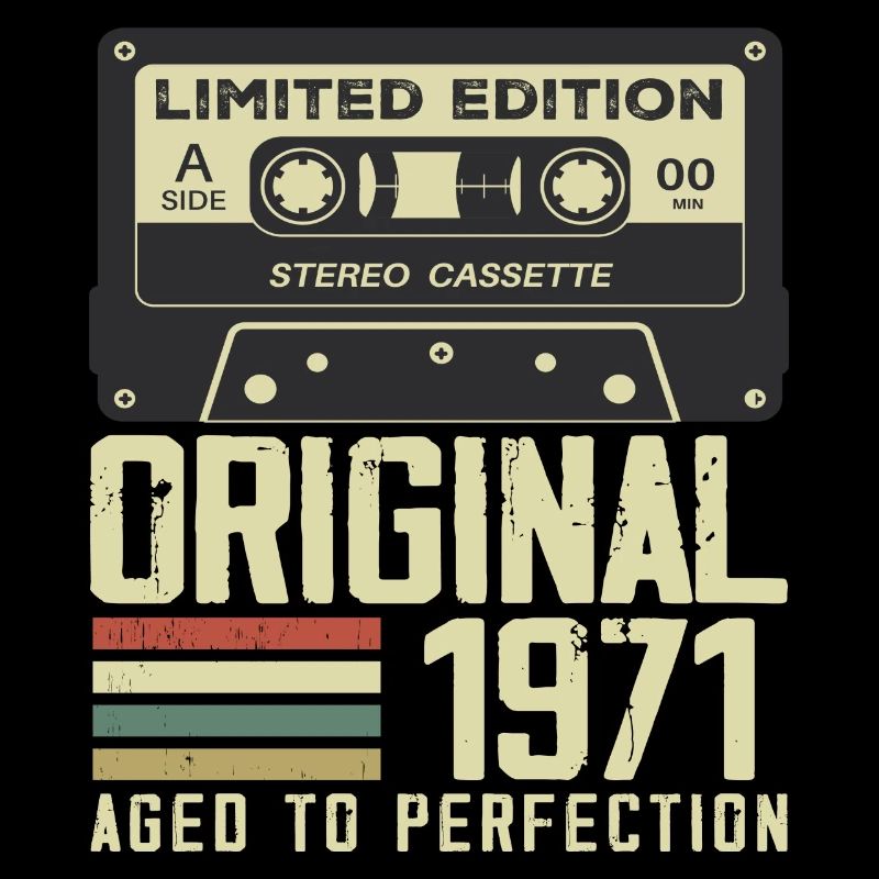 53. Jubiläumsgeschenk im Retro-Stil 1971