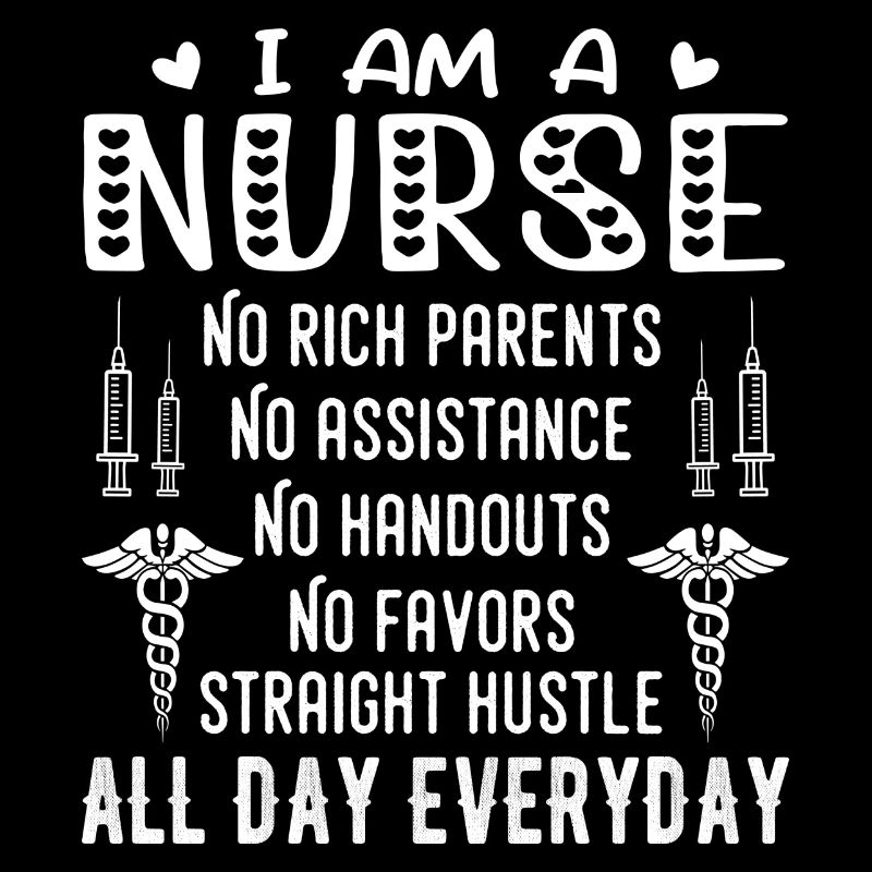Ich bin eine Krankenschwester Keine reichen Eltern Lustig Ich bin eine Krankenschwester T-Shirt