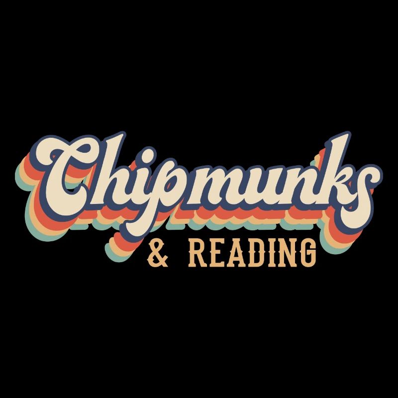 Chipmunks and Reading Books Literature Squirrel