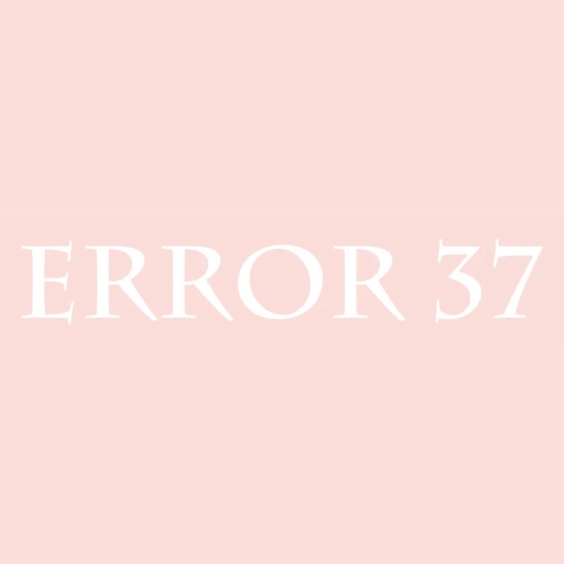 Error 37