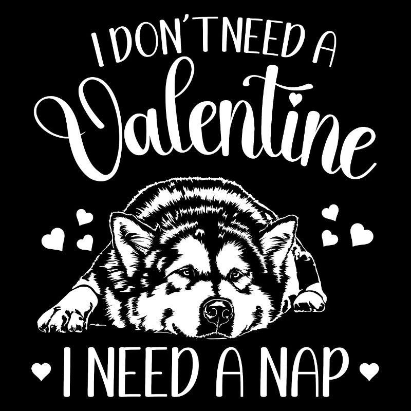 Alaskan Malamute Valentinstag Hunde Hund Wilsigns