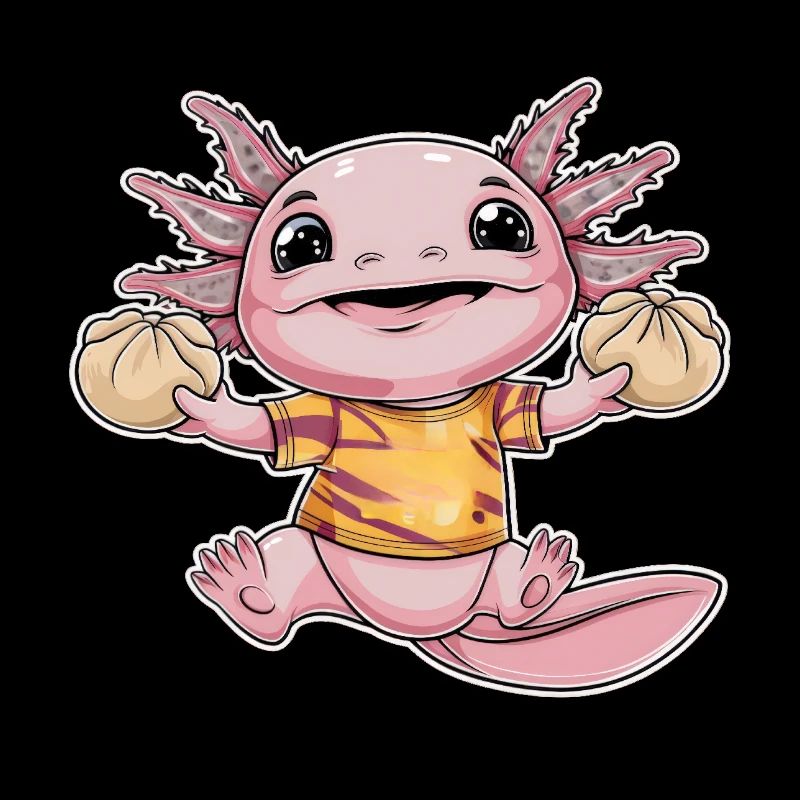 Axolotl Kawaii avec couverture et