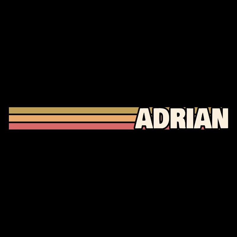 Prénom pour Adrian Style Retro
