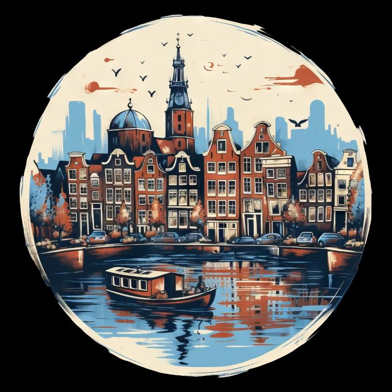 Amsterdam Harbour Historic Architecture