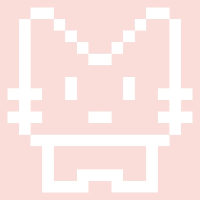 Pixelcat Blanc