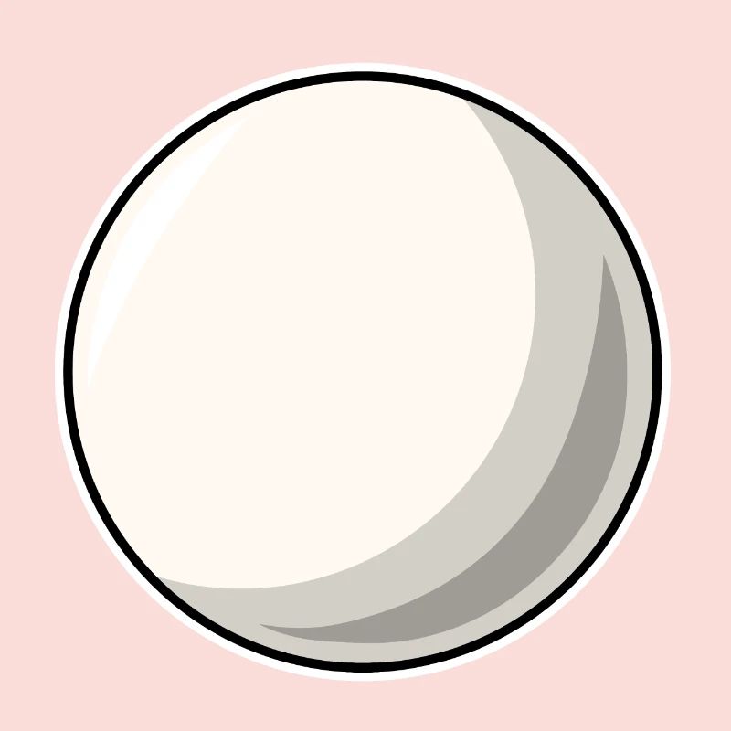Boule de billard blanc
