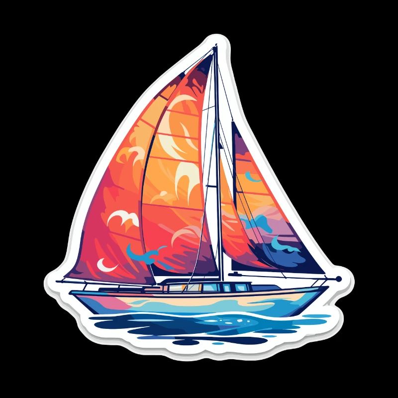 Segelboot - Illustration