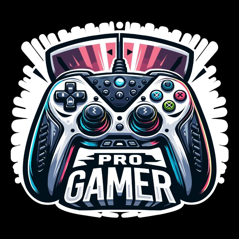 Pro Gamer - Controller Illustration