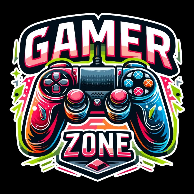 Gamer Zone - Controller Illustration