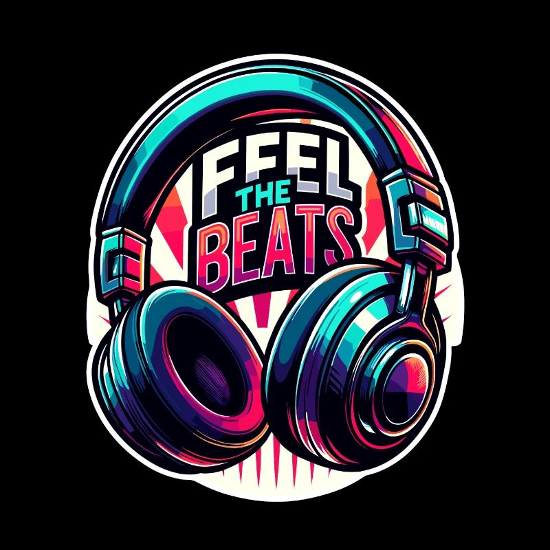 Ressentez les rythmes - Illustration d'un casque