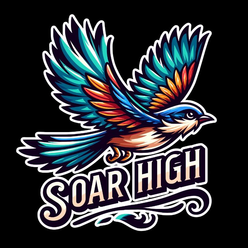 Soar High - Vogel Illustration