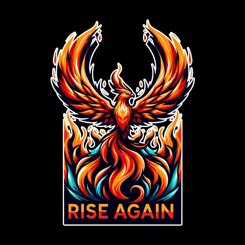 Rise Again - Phönix Illustration
