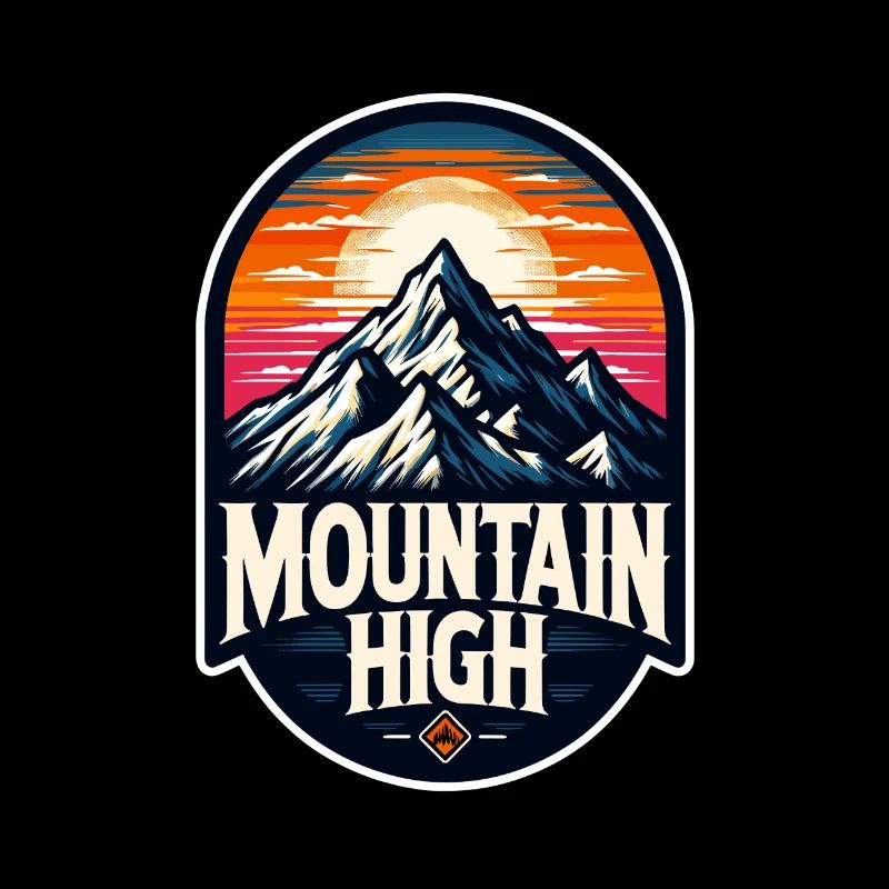 Mountain High - Berg Illustration