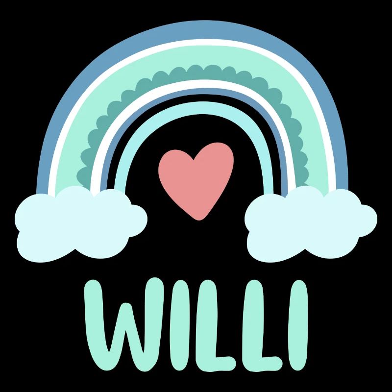 Willi Name Rainbow Baby