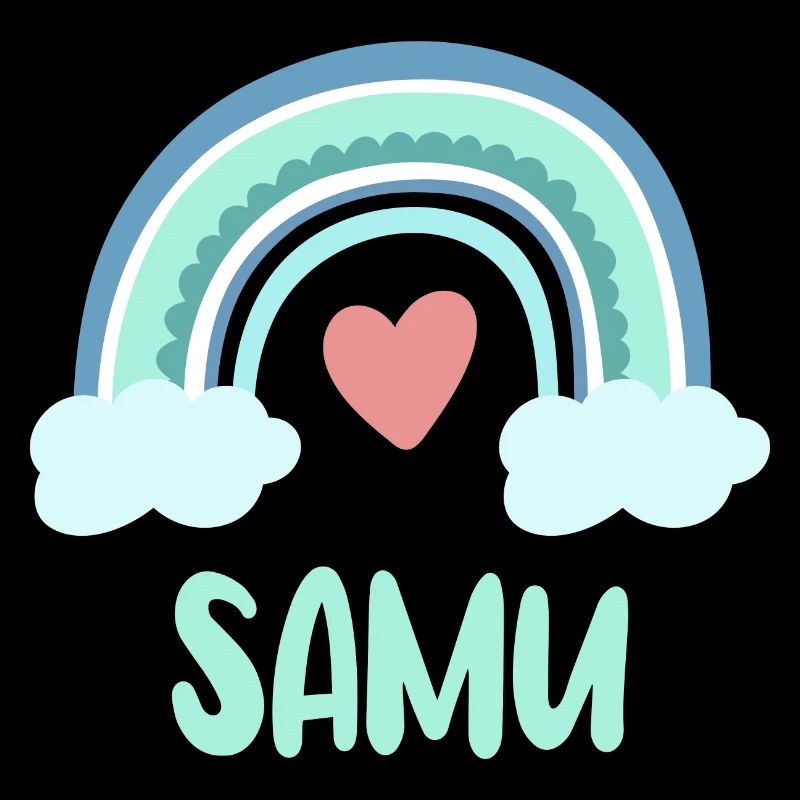 Samu Name Regenbogen Baby