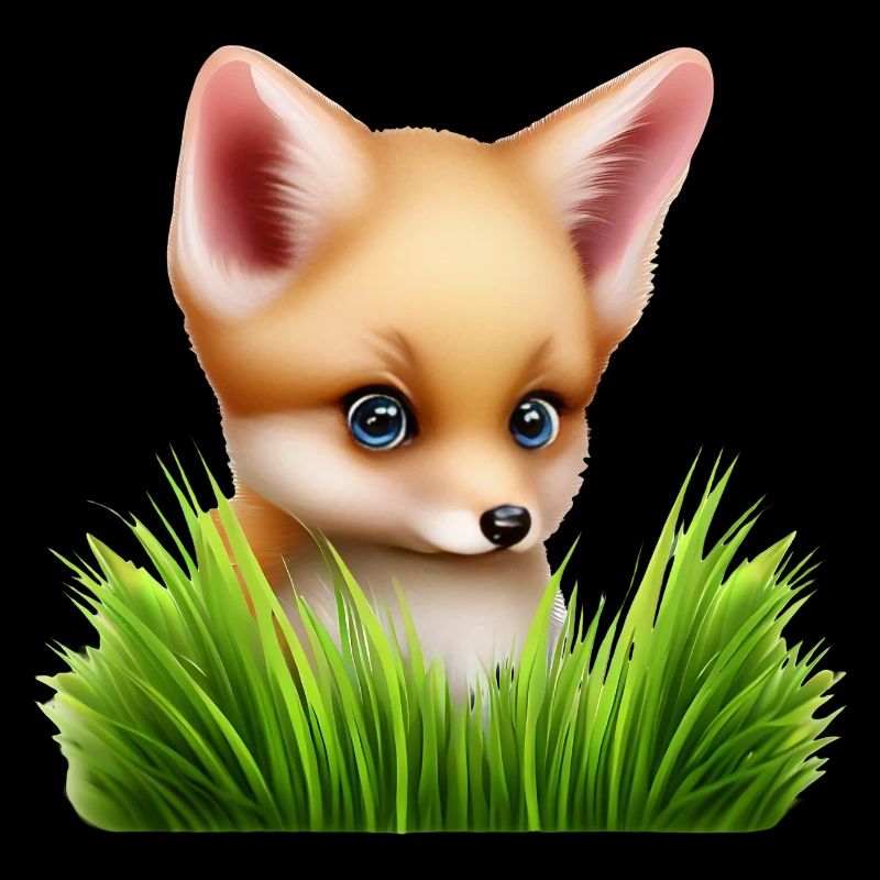 Fox in the tall grass