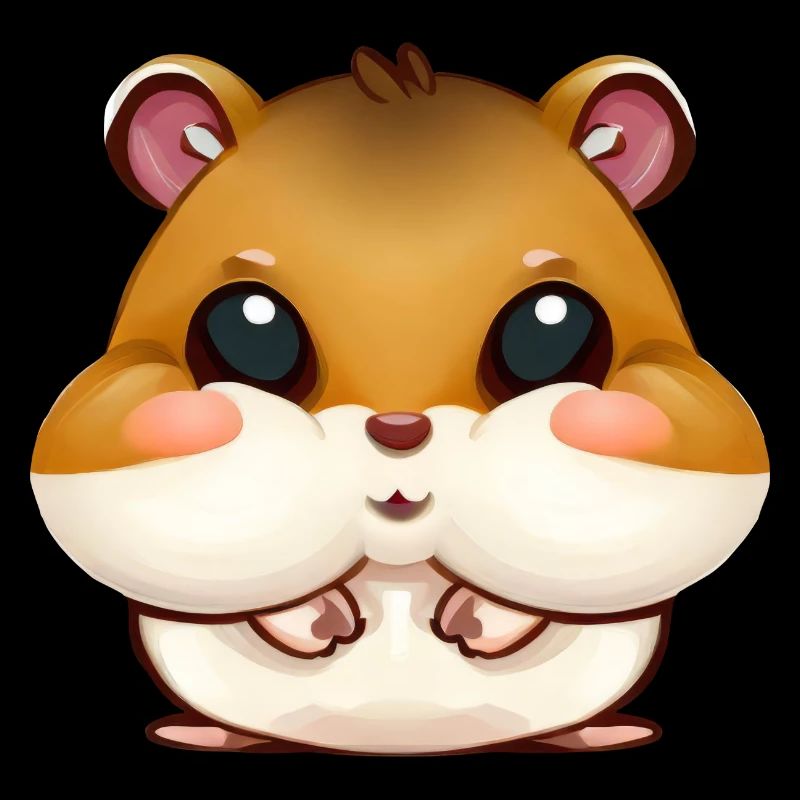 Joues de hamster mignonnes