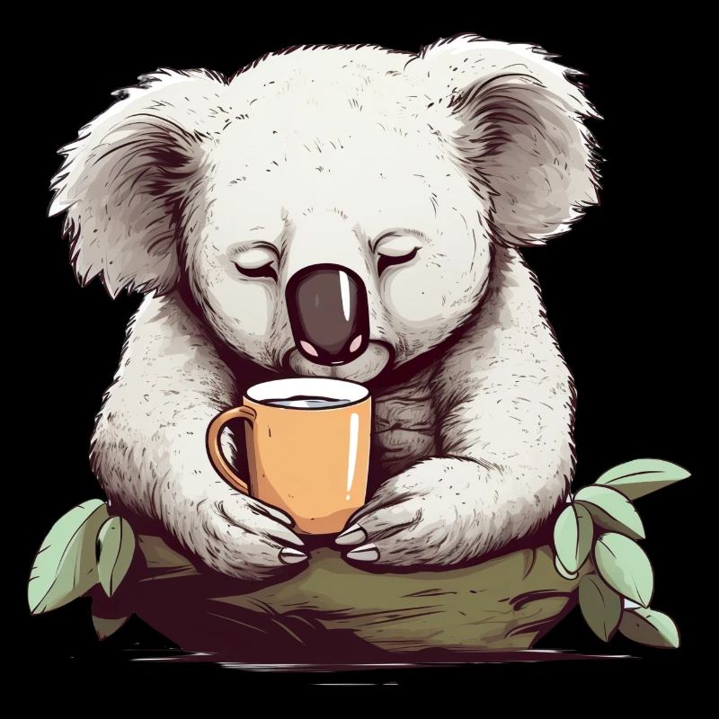 Niedlicher Koala Entspanntes Tier Kaffeebecher