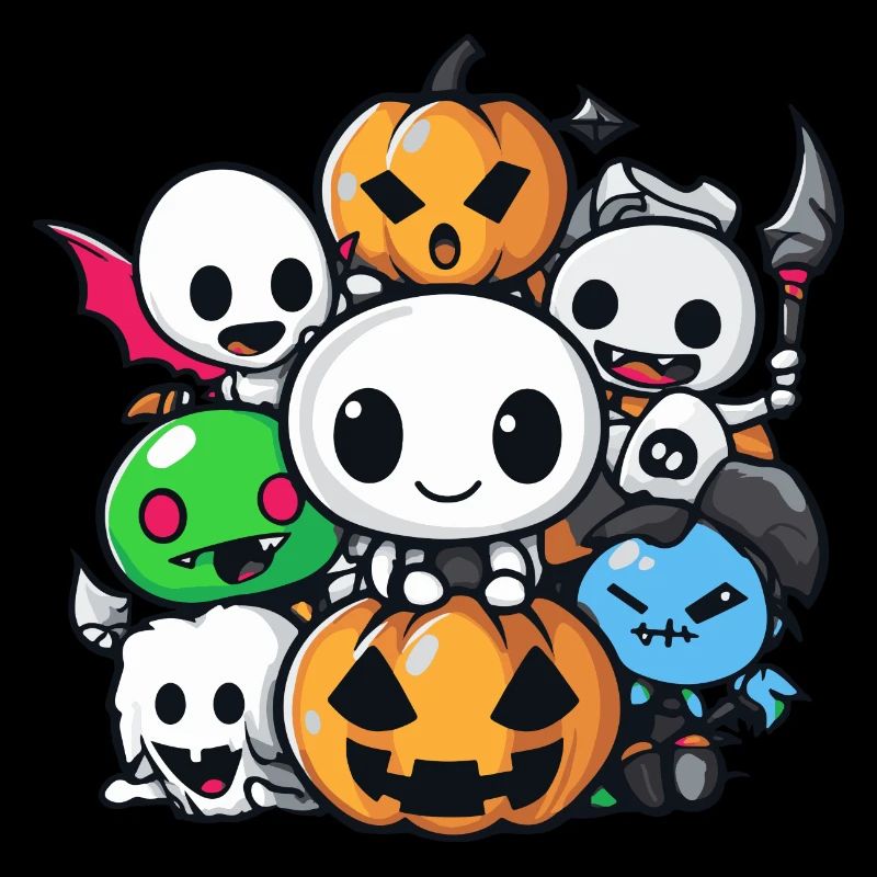 Halloween Party Figures Comic