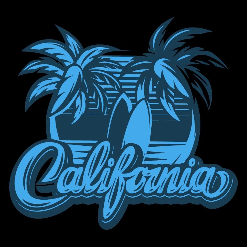 California Palms Surfboards Light Blue
