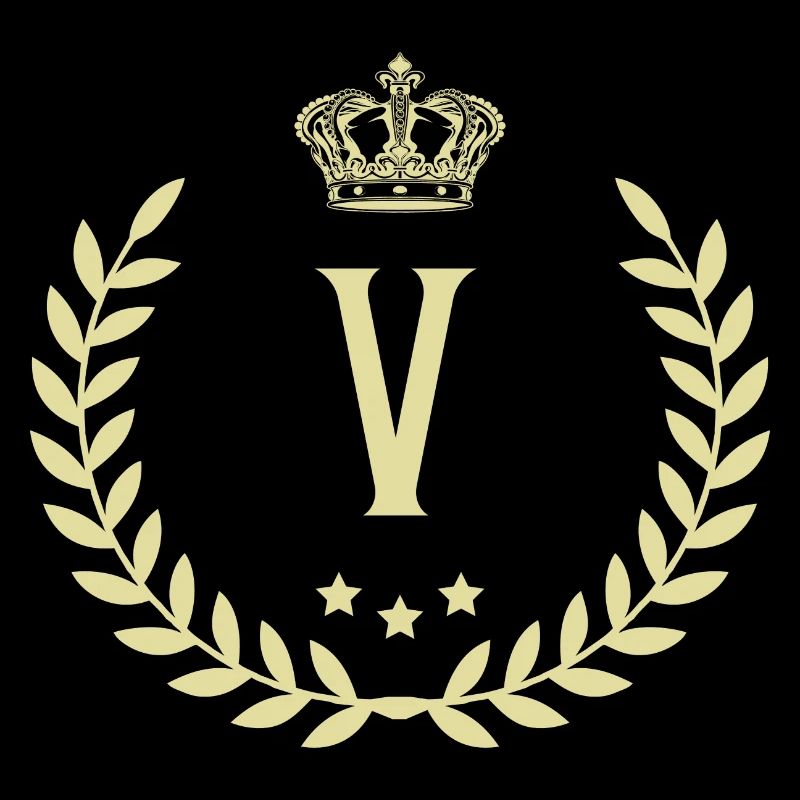 V Buchstabe Kranz