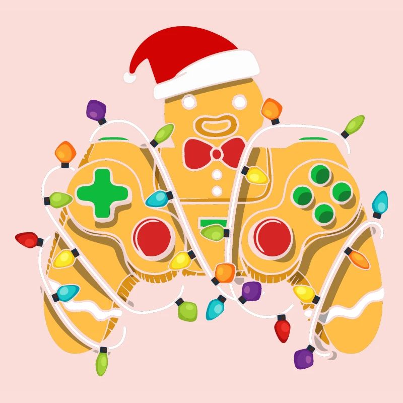 Christmas Gaming Controller Gingerbread