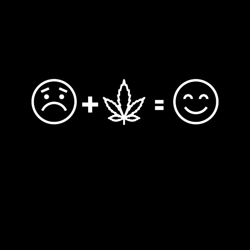 Weed Emoji Hanf Cannabis Marihuana Geschenk