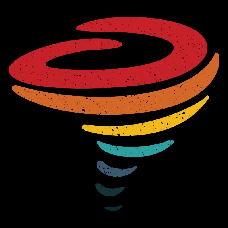 Tornado retro design - storm chaser gift