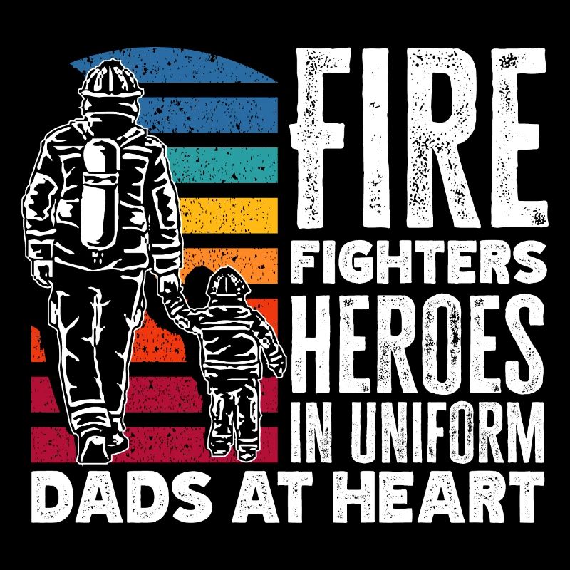 Des pompiers héros en uniforme papas dans l’âme