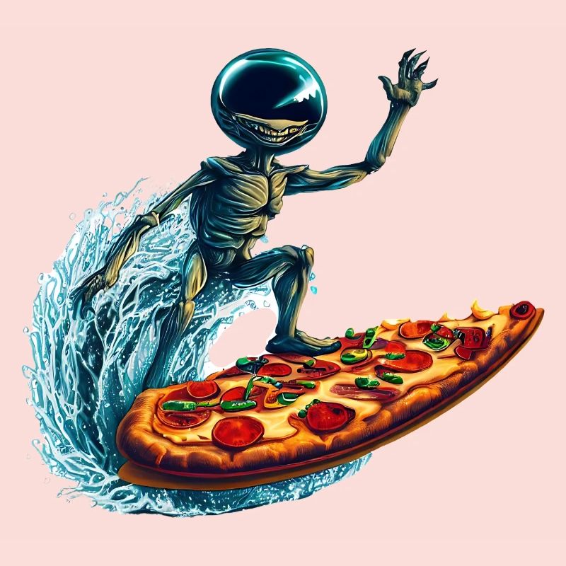 Pizza Surfer Alien