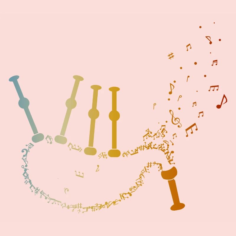 Cornemuse Musique Notes Cornemuse Joueurs de cornemuse