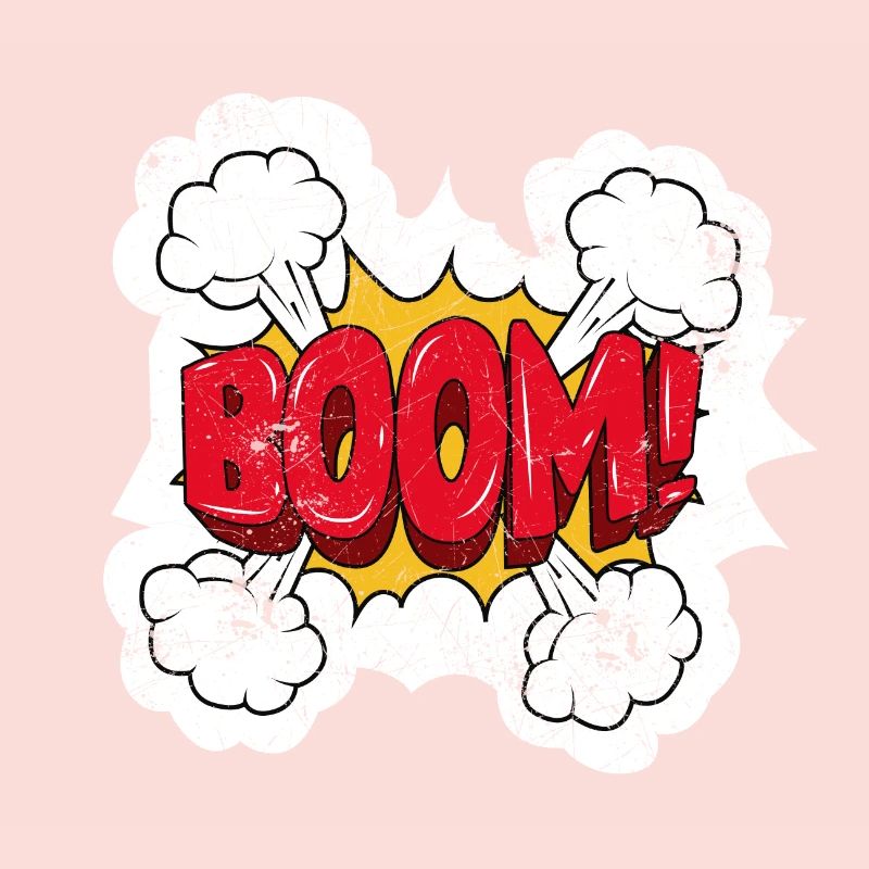 BOOM COMIC COMICSTYLE CARTOON BOOOM COMICS MOTIF