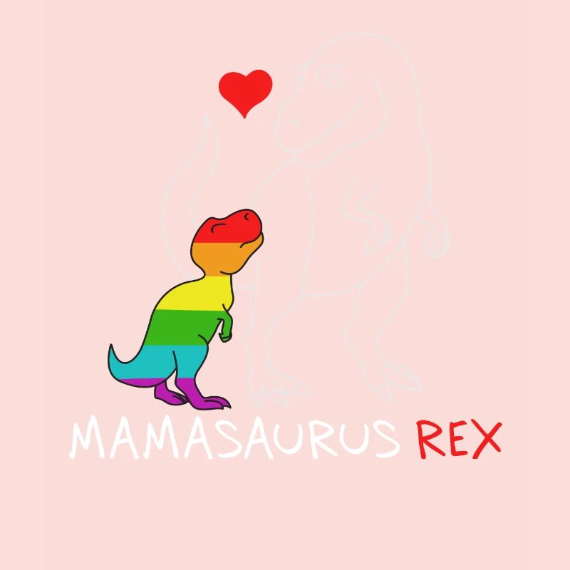 Mamasaurus Rex | Mutter | Neue Mama Regenbogen queer