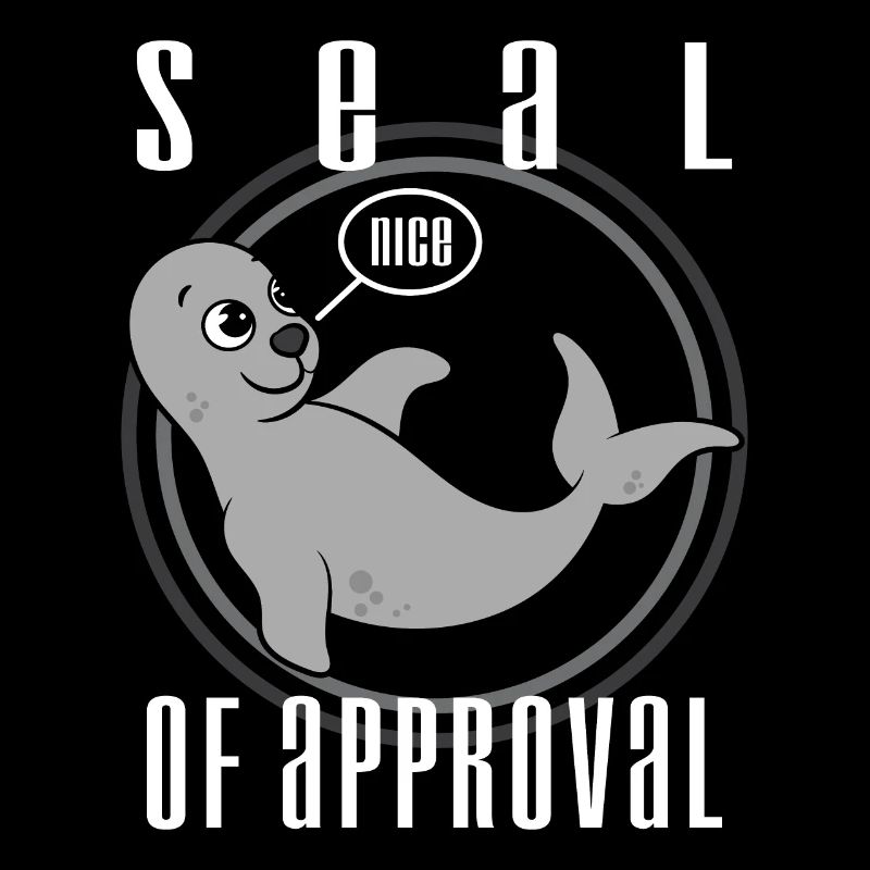 Impressionnant et tendance Tshirt Designs Sceau d'approbation