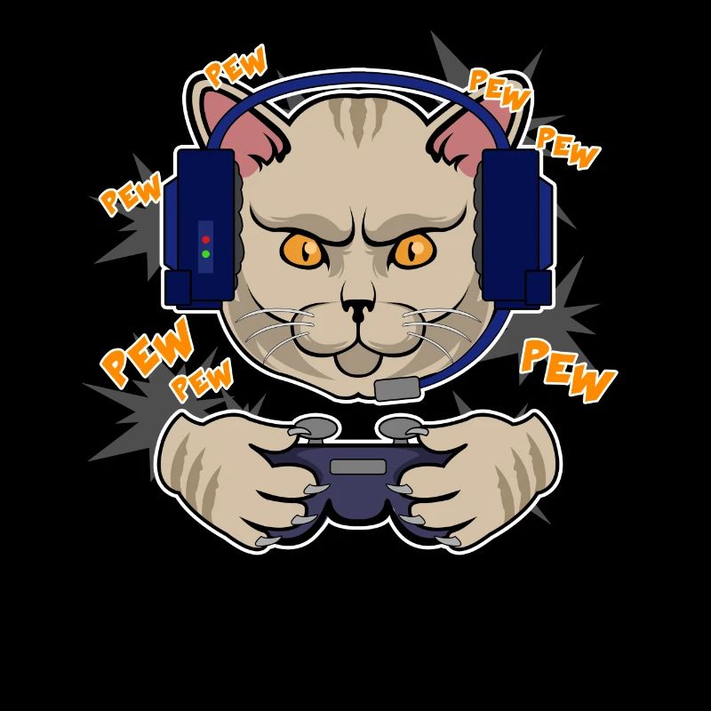 Cadeau de geek de jeu vidéo de jeu de chat de coureur