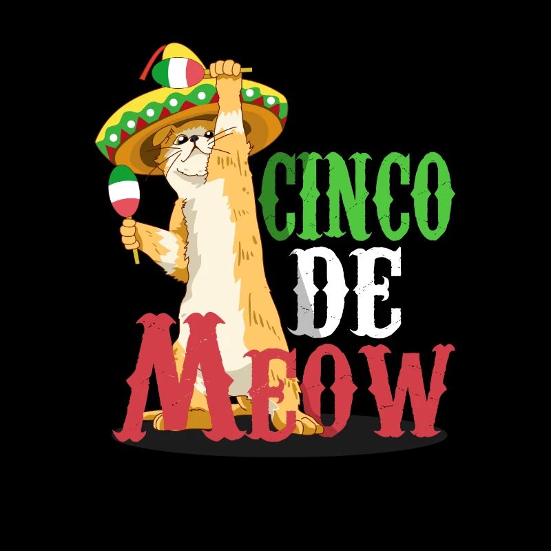 Cinco De Meow Mexiko Katze Sombrero Geschenk