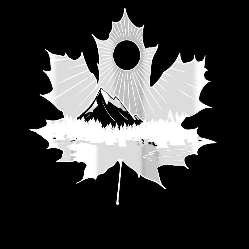 Hiking mountains Canada Canada maple leaf