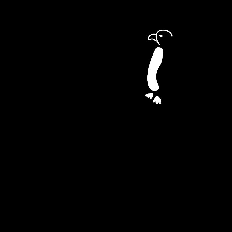 penguin cute drawing black