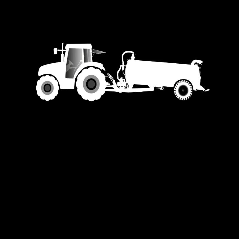 Traktor mit Güllefass Landwirt Bauer