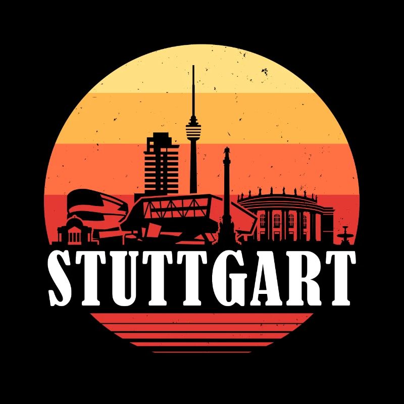 Stuttgart Retro Skyline