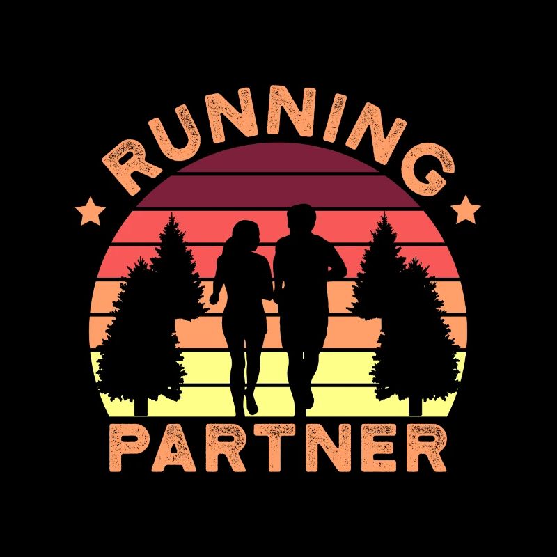Cadeau de course de sport de jogging partenaire de course drôle