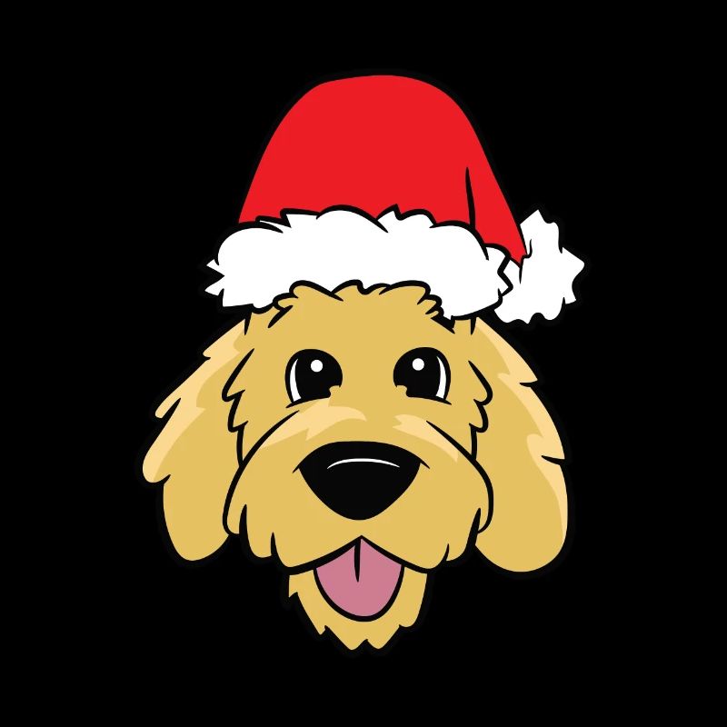 Goldendoodle With Santa Hat Goldendoodle Dog