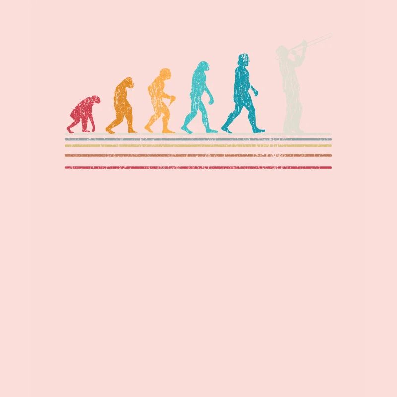 Trombone Evolution Trombone Player Retro