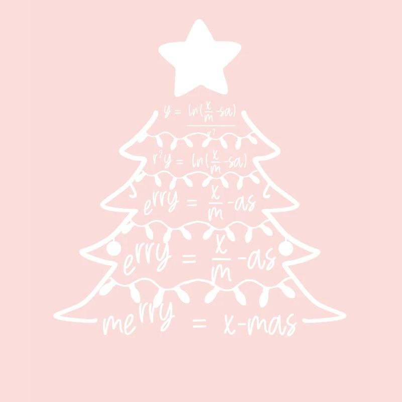 Mathe Mathematik Xmas Tree Weihnachtsgeschenk
