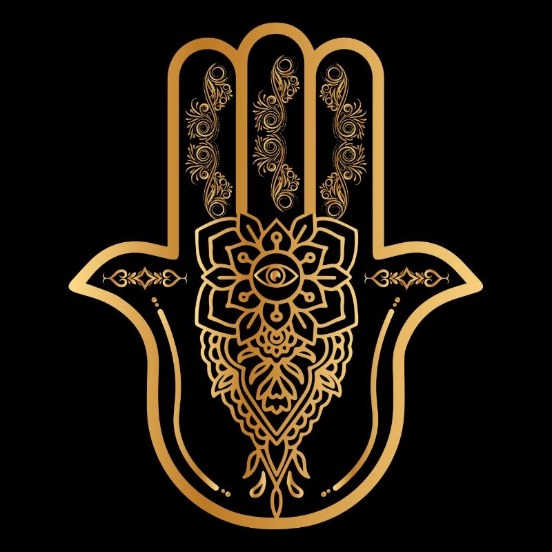 Main Hamsa dorée