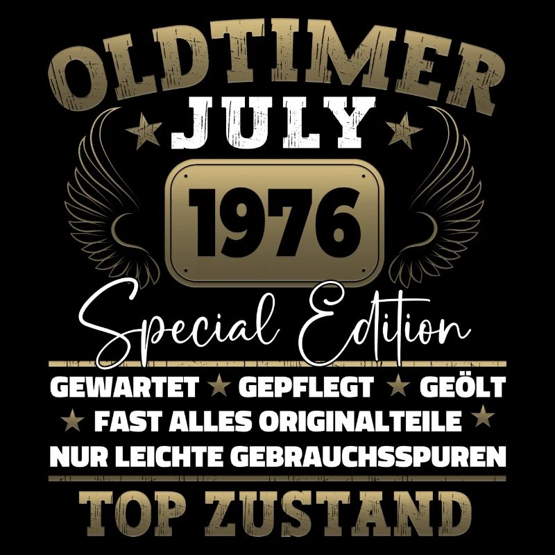 Oldtimer Juli 1976 46. Geburtstag Geschenk Herren