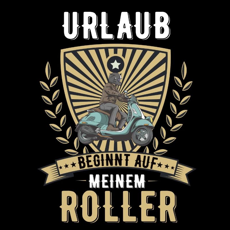 Roller Rollerfahrer Scooter Moped Motorroller