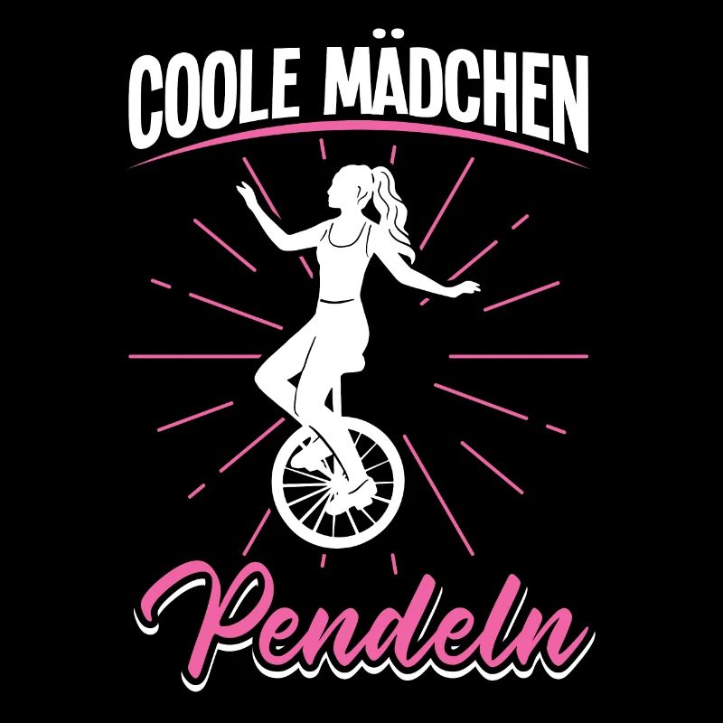 Einrad coole Mädchen pendeln Einradfahren