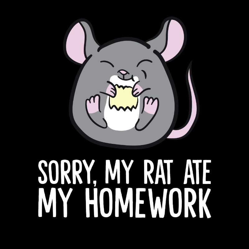 Désolé mon rat a mangé mes devoirs devoirs école devoirs