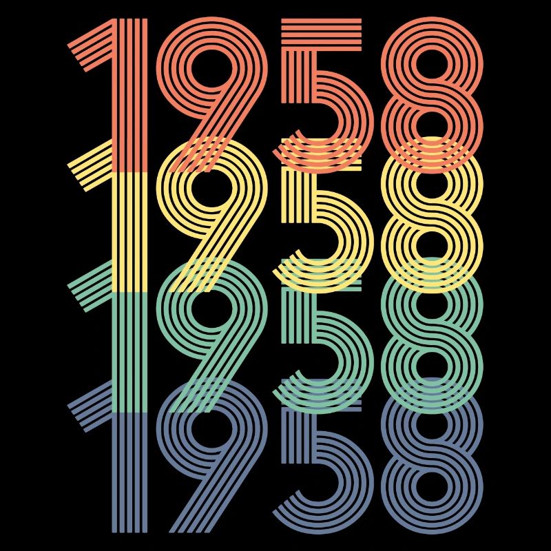 Cool Retro 1958, 64 ans, cadeau de 64e anniversaire
